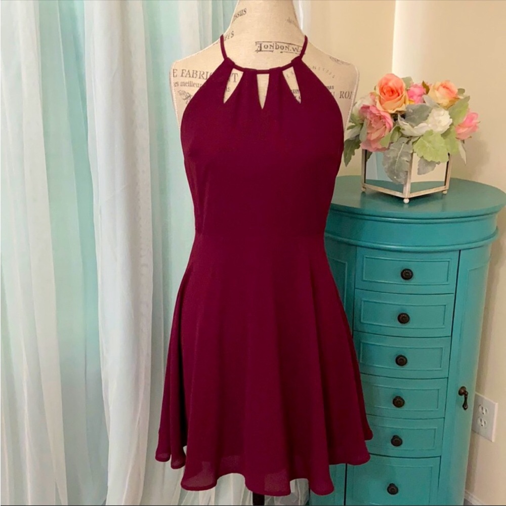 Maroon Dress